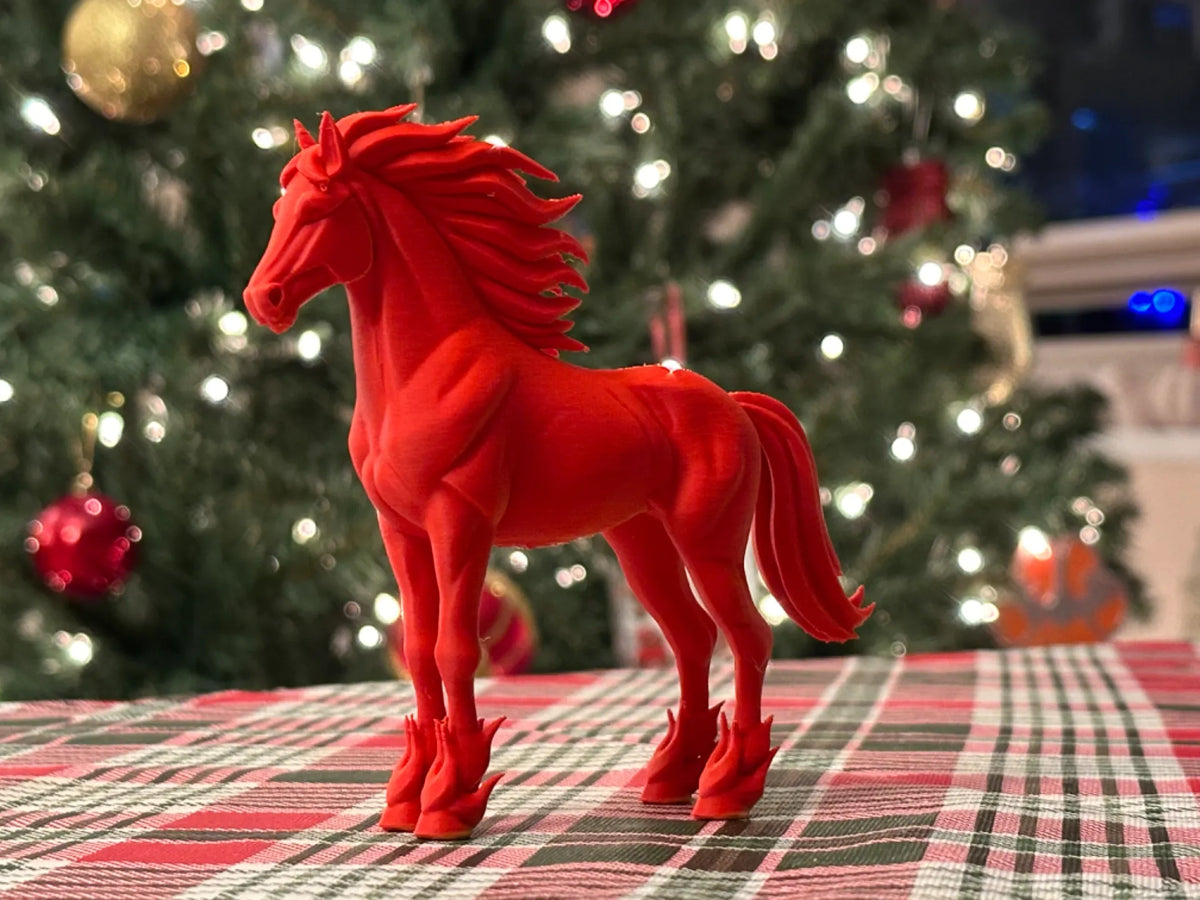 Cheval de Feu Moderne - Nouvel An 2026 - Fêtes Print