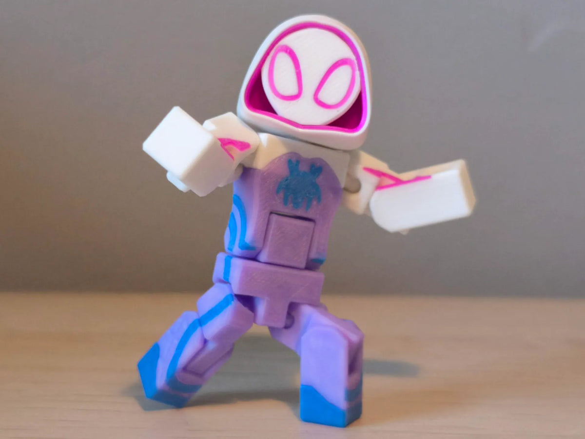 Gwen Ghost Spidey (Figurine Héroïne Articulée) - Figurine Print