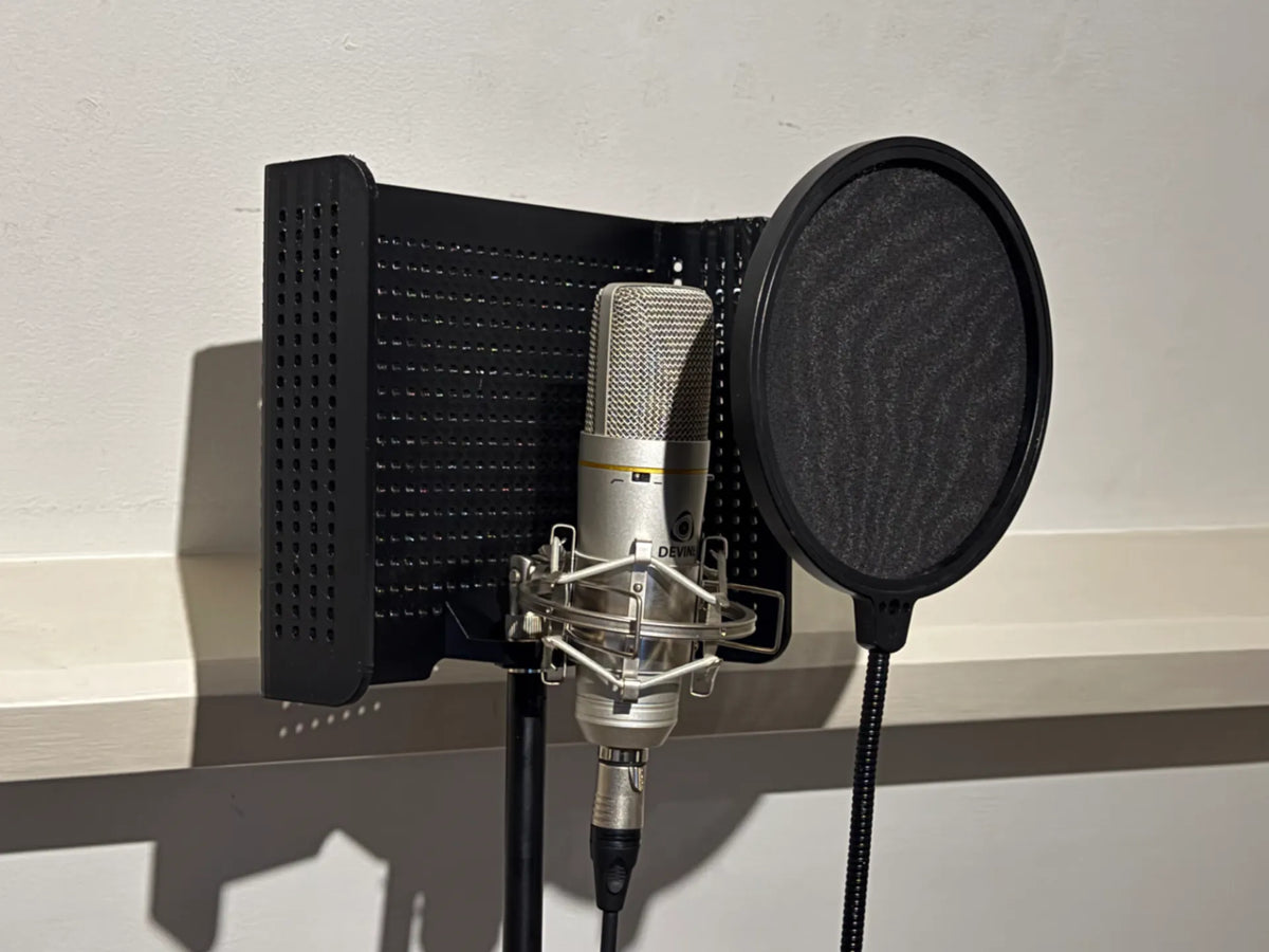 Filtre de réflexion pour microphone de studio / d'enregistrement - Music Print