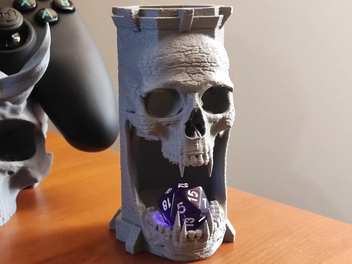 Tour à dés Crâne pour Donjons et Dragons - Geek Print