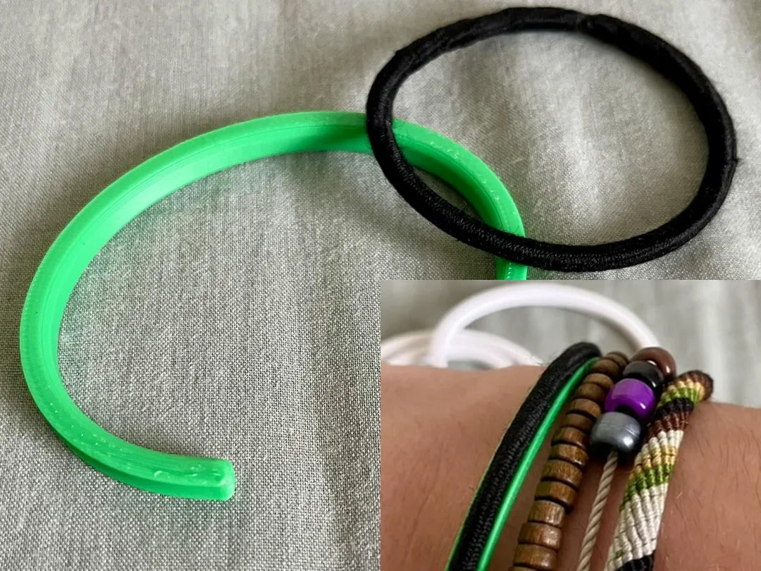 Bracelet manchette pour élastique à cheveux - Bijoux Print