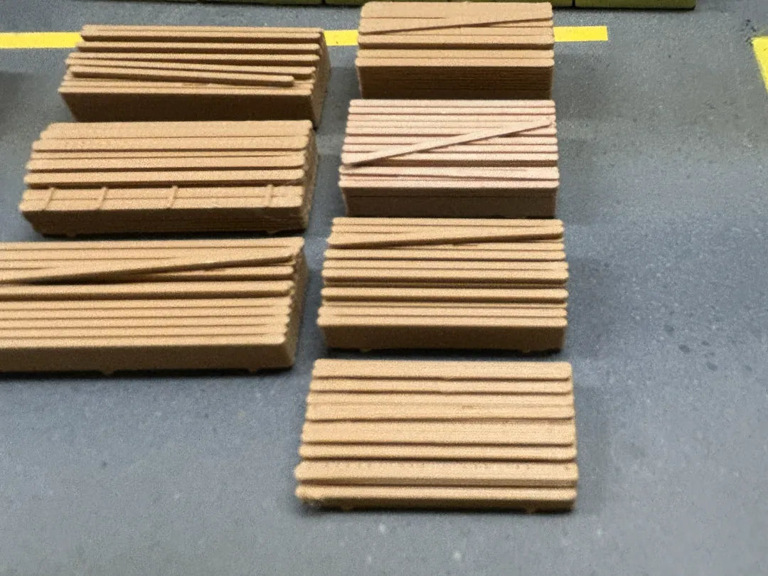 HO Piles de bois d'œuvre en vrac - Maquette Print