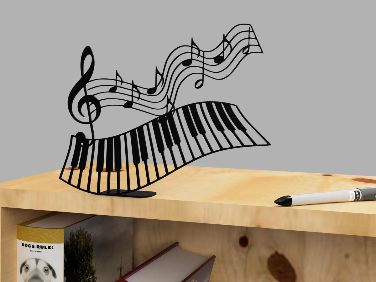 Clavier de piano et notes de musique - Music Print