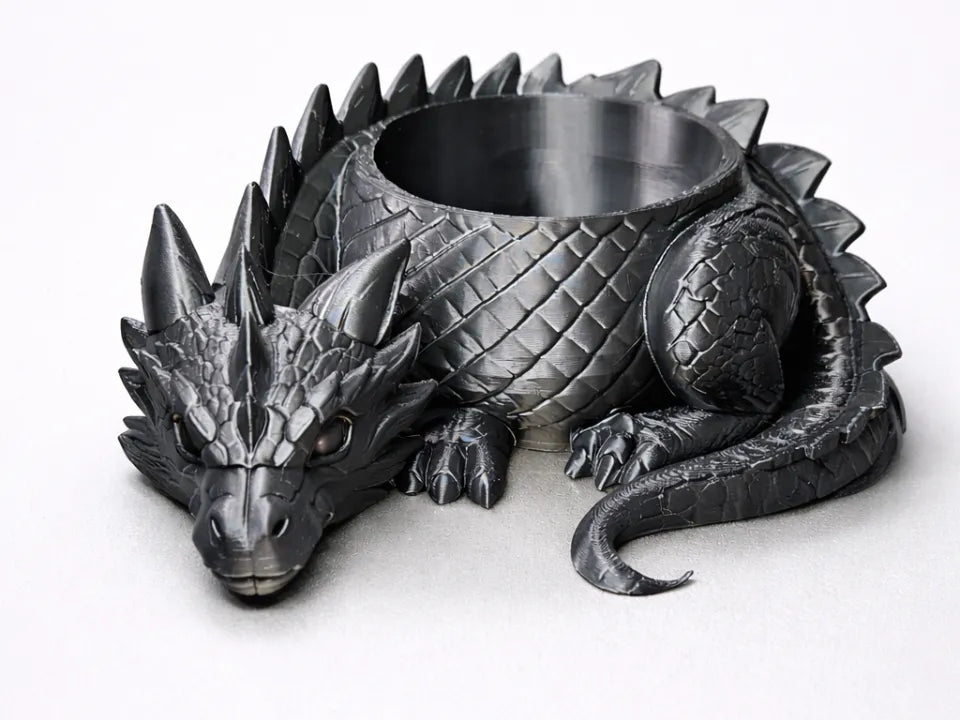 Pot de fleurs Dragon endormi (25 cm) Sans supports - Outdoor Print