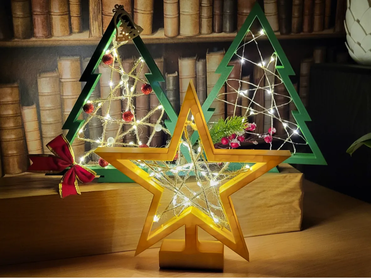 Étoile de Noël - Décoration de lumières féériques (Ou Cadeau) - Fêtes Print
