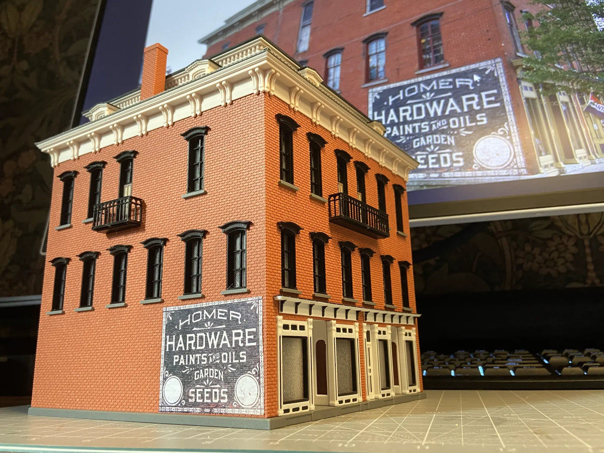 Barber Block 1863, Échelle HO - Maquette Print