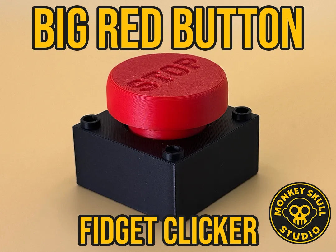 Bouton Rouge Fidget Clicker - Jeux Print