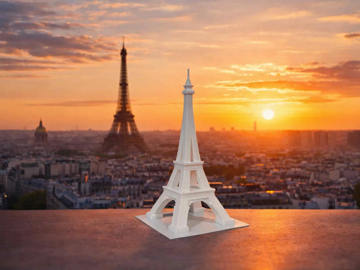 La Tour Eiffel - Low Poly - Paris France - Voyage Print