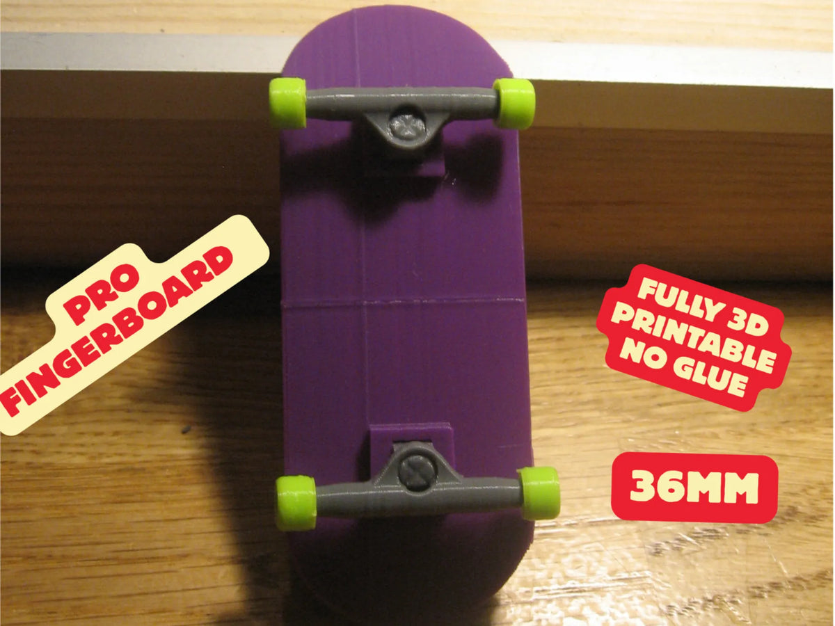 Fingerboard pro 36mm / finger skateboard / techdeck - Vélo Print
