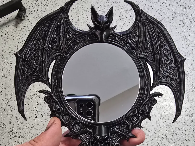Miroir de poche chauve-souris - Beauté Print
