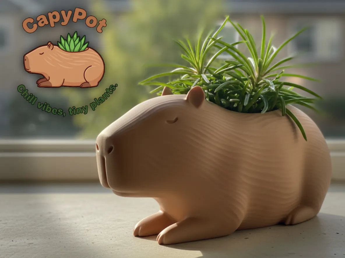 Capypot : la planteuse capybara Zen - Jardin Print