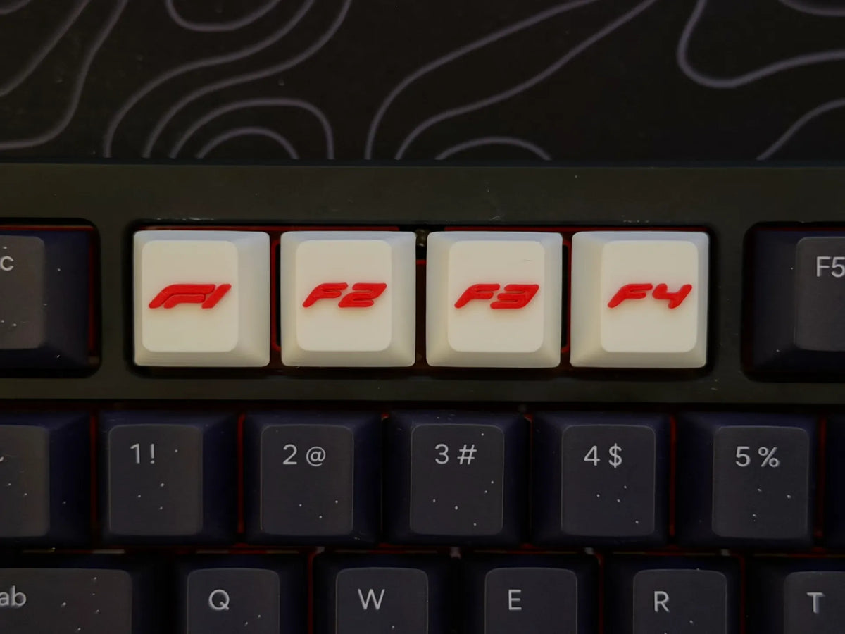 Keycaps Formule F1/F2/F3/F4 - Clavier Mécanique - Tech Print