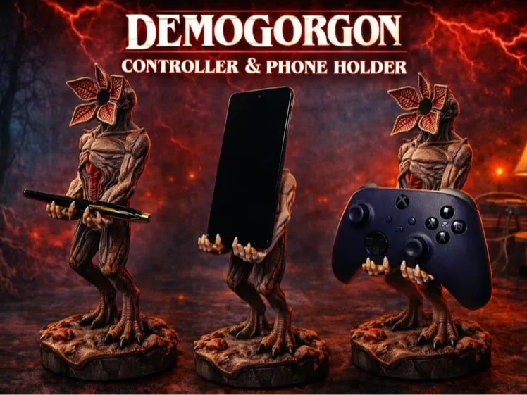 Stranger Things-Support pour Téléphone et Manette Demogorgon - Geek Print