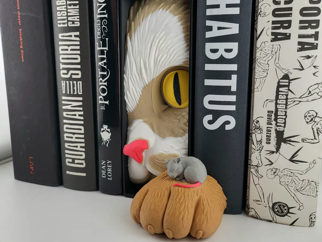 Niche de livre Chat & Souris Douce – Insert Amitié - Maquette Print