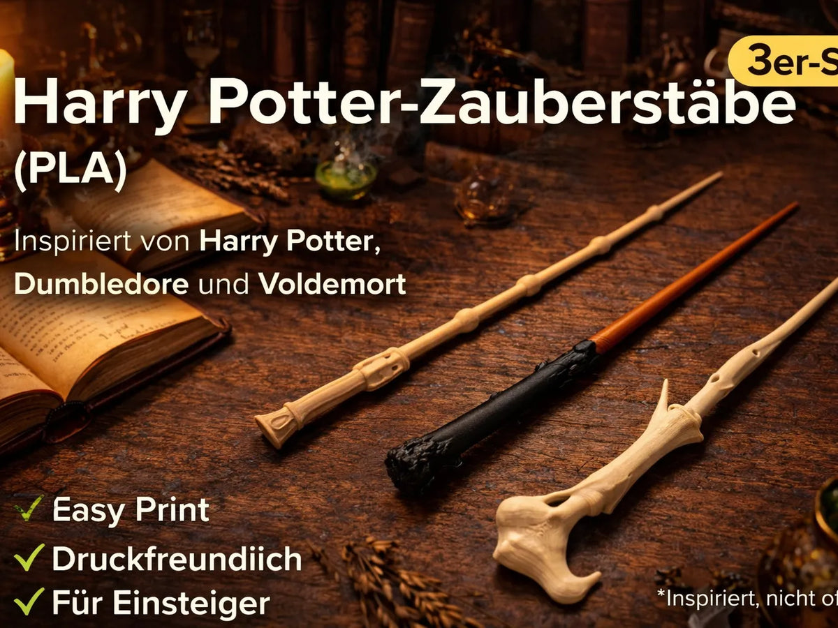 Sceptre/Ensemble de Baguettes Harry Potter - Cosplay Print