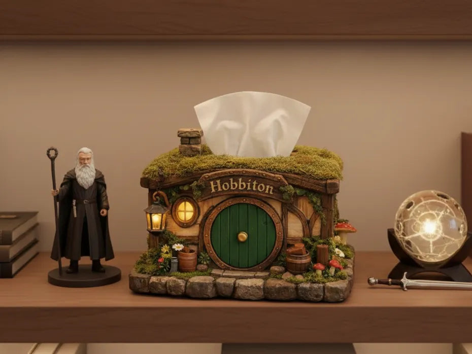 Boîte à mouchoirs Hobbit - La Comté pour votre maison - Geek Print