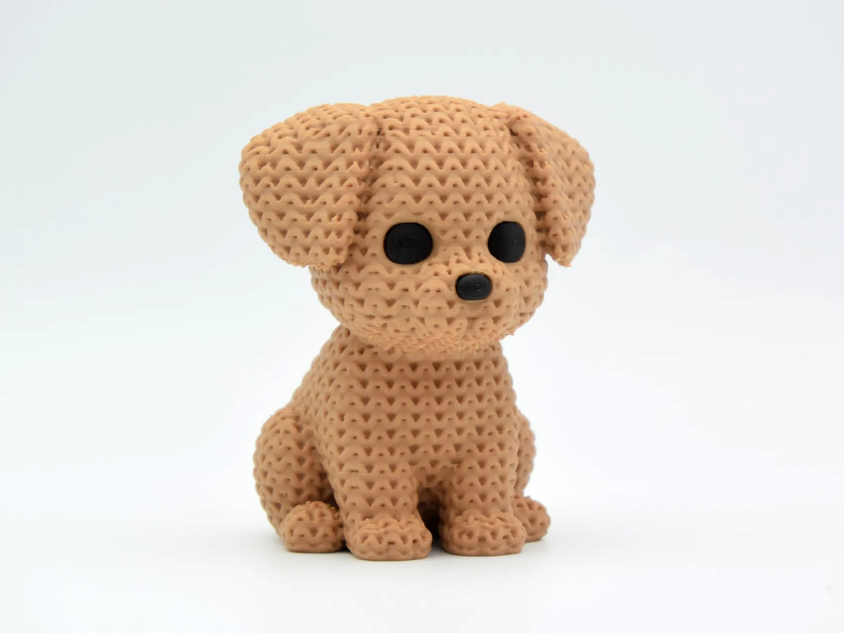 Chien tricoté - Figurine Print