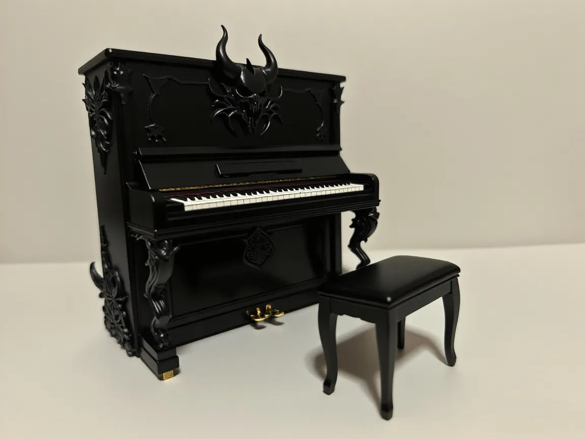 Figurines de piano diabolique à l'échelle 1/12 - Music Print