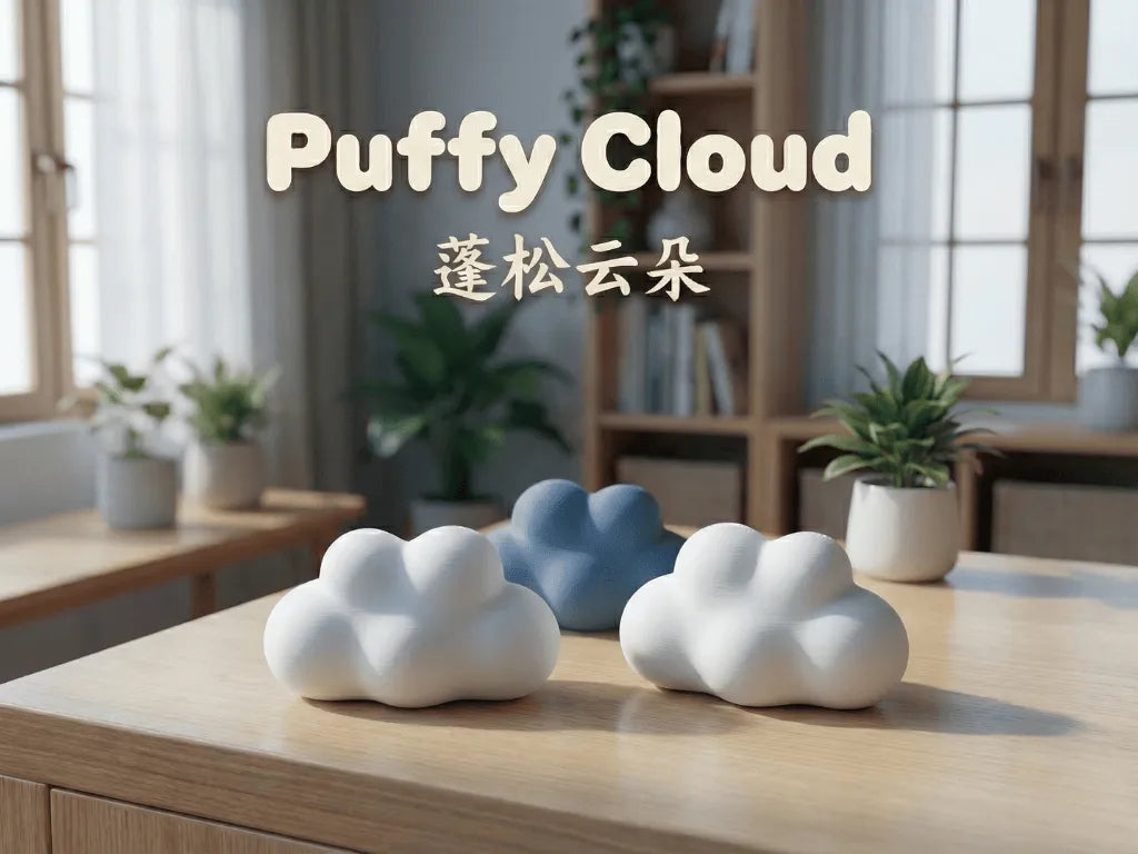 Nuage Moelleux - Décoration de Bureau Compagnon de Bureau - Geek Print