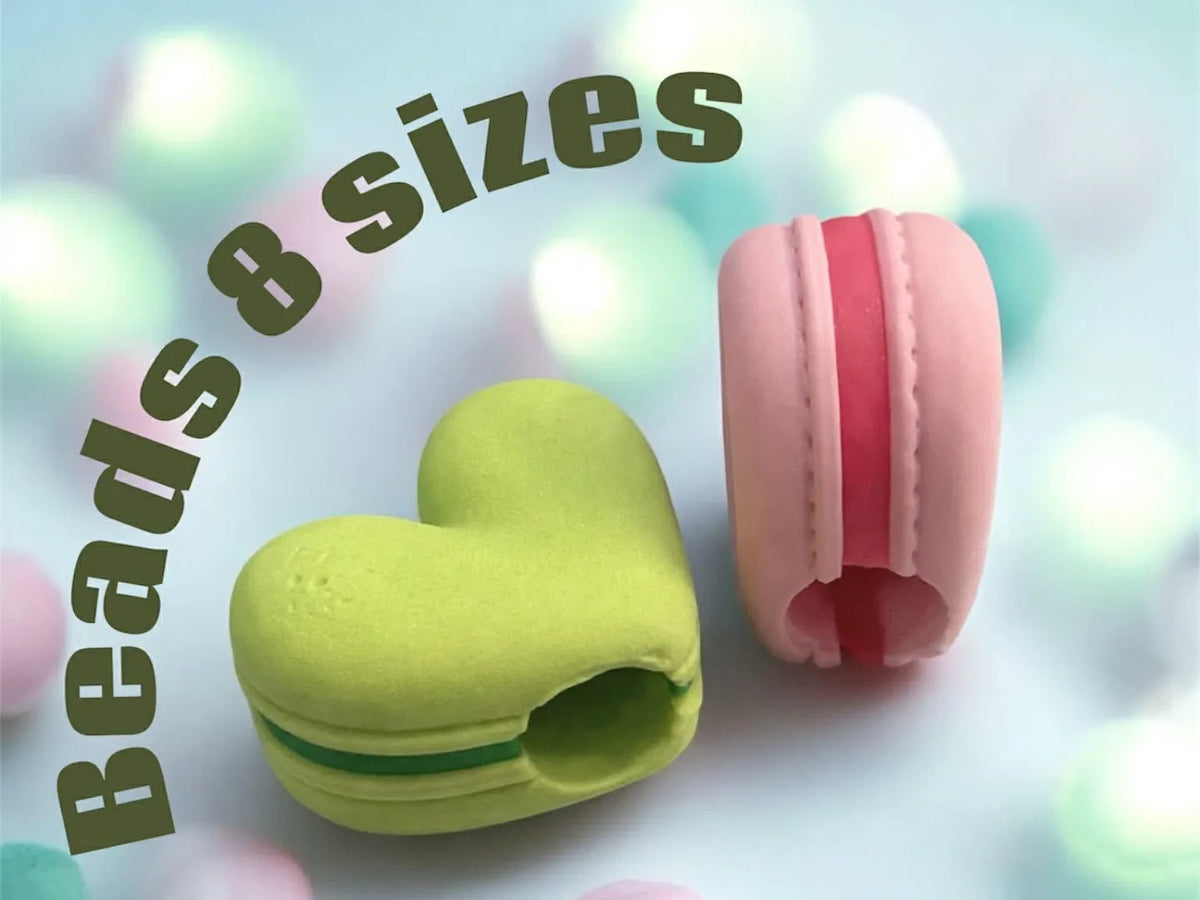 Macaron Cœur Perles de charme pour paille Bricolage - Bijoux Print