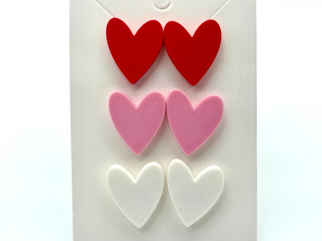 Clous d'oreilles cœur Saint-Valentin - Bijoux Print