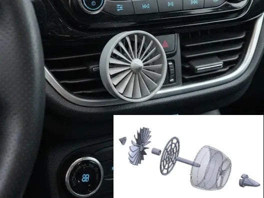 Mini réacteur pour bouches d'aération de voiture - Auto Print
