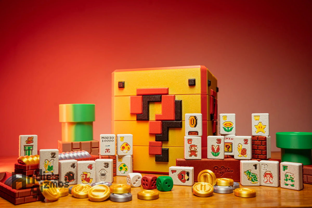 Mahjong Mario 8-bit (Ensemble Complet) - Geek Print