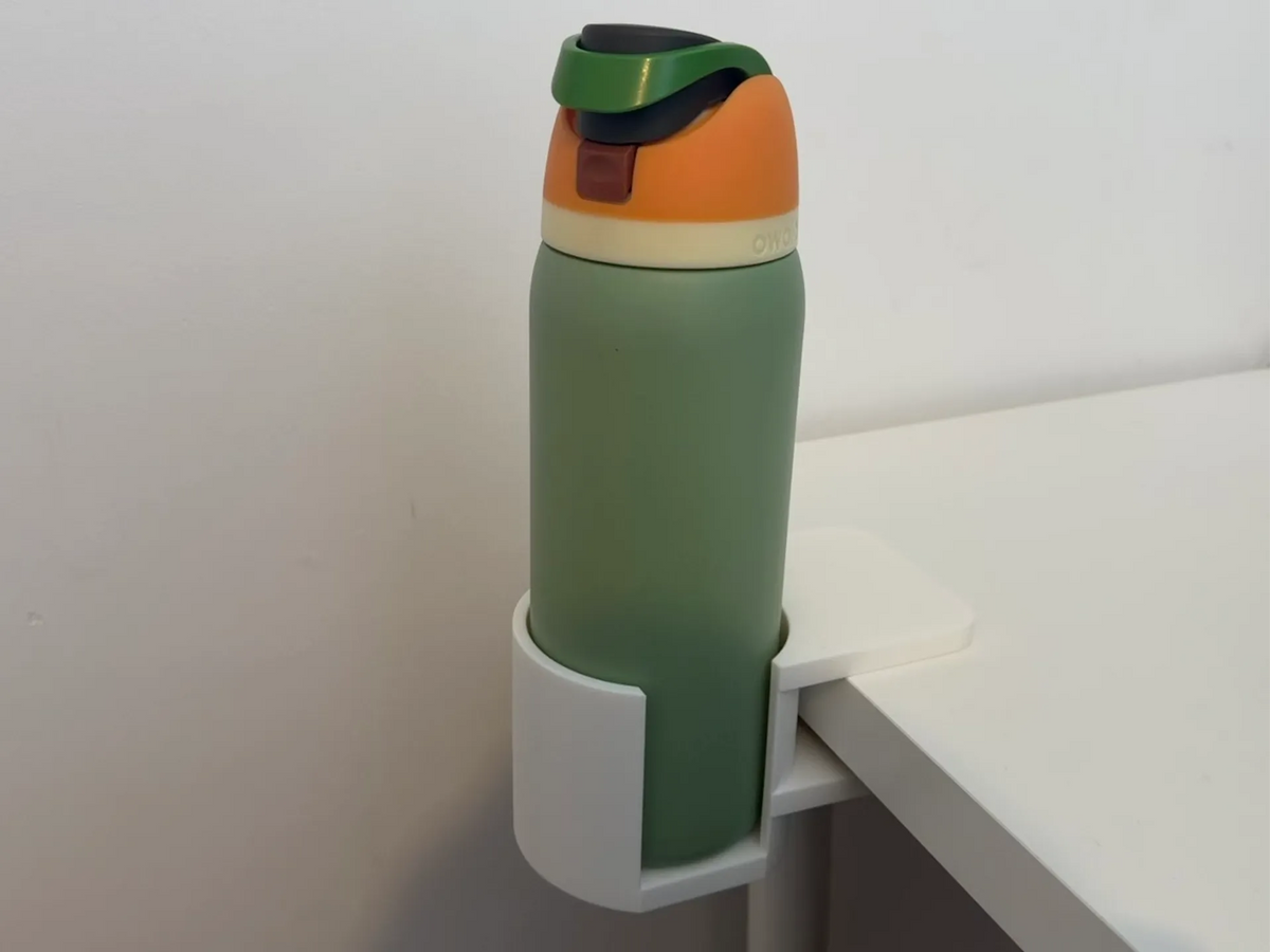 Porte-bouteille d'eau de bureau à pince compatible Owala - Sport Print
