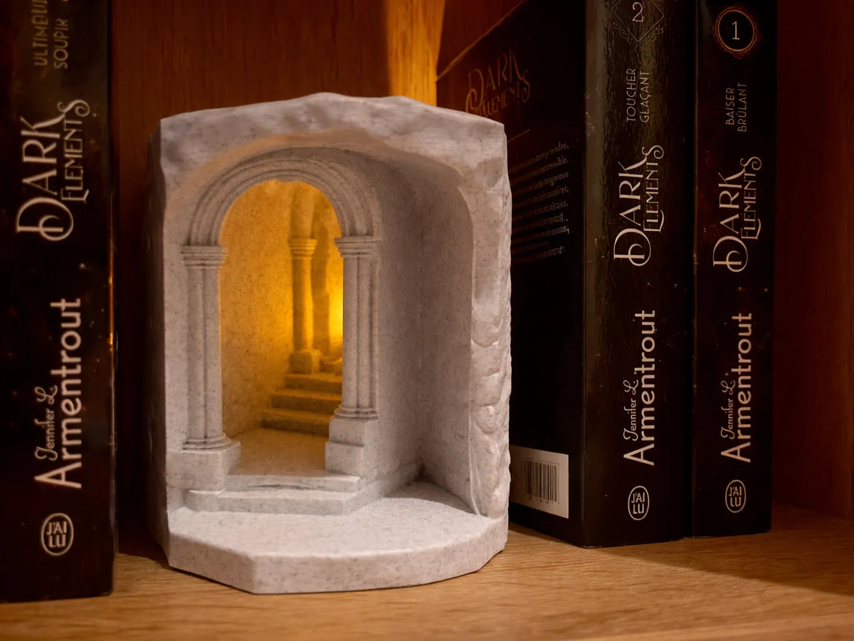 Galerie de pierre pour coin lecture - Maquette Print