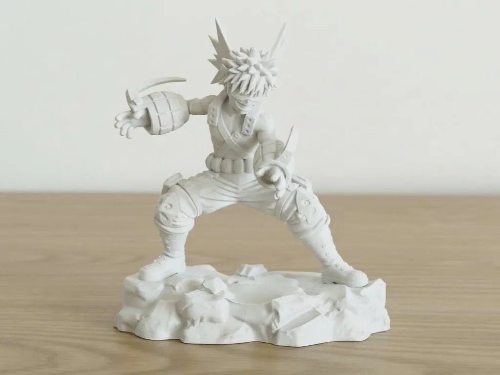 Figurine d'anime de Katsuki Bakugo de My Hero Academia - Figurine Print