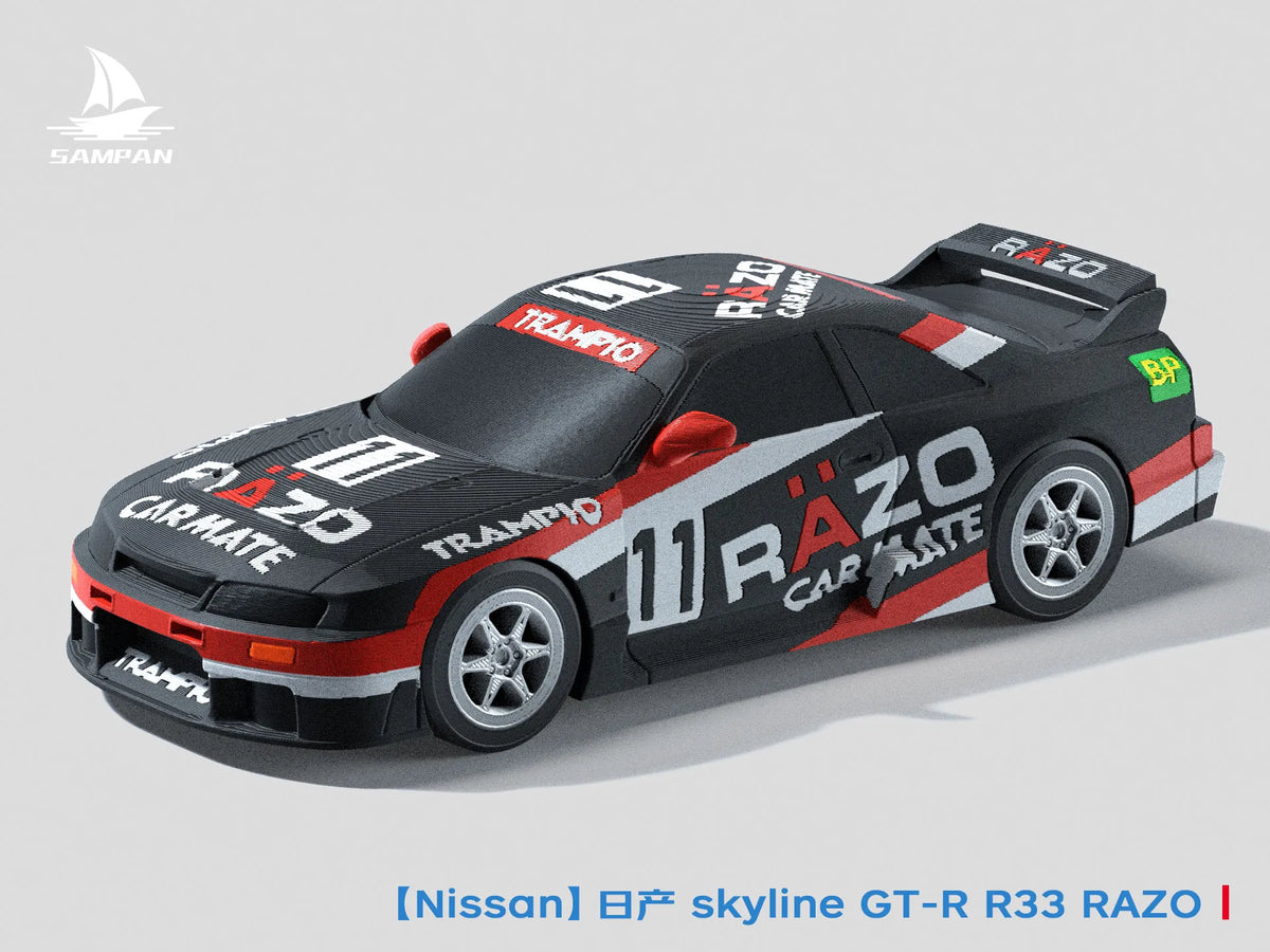 Nissan skyline RAZO Trampio R33 GT-R #11 voiture championne d'endurance - Auto Print