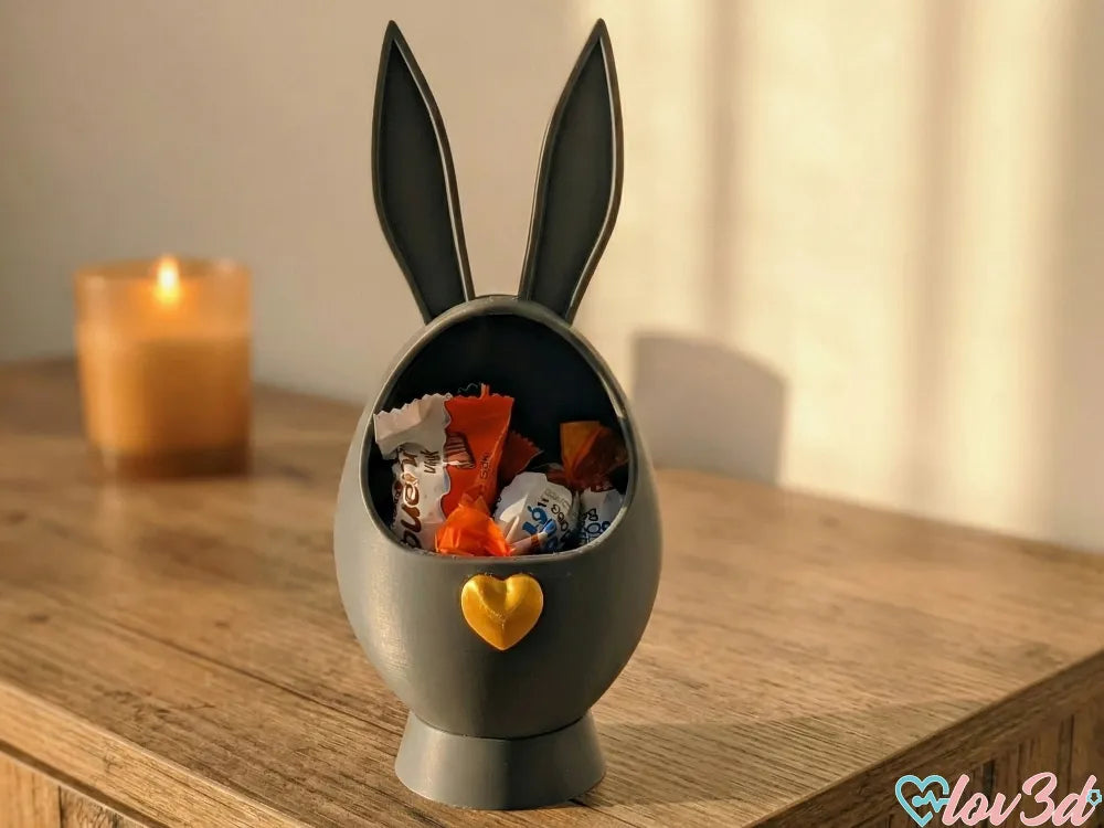 Bol à Bonbons Œuf de Pâques Lapin - Fêtes Print