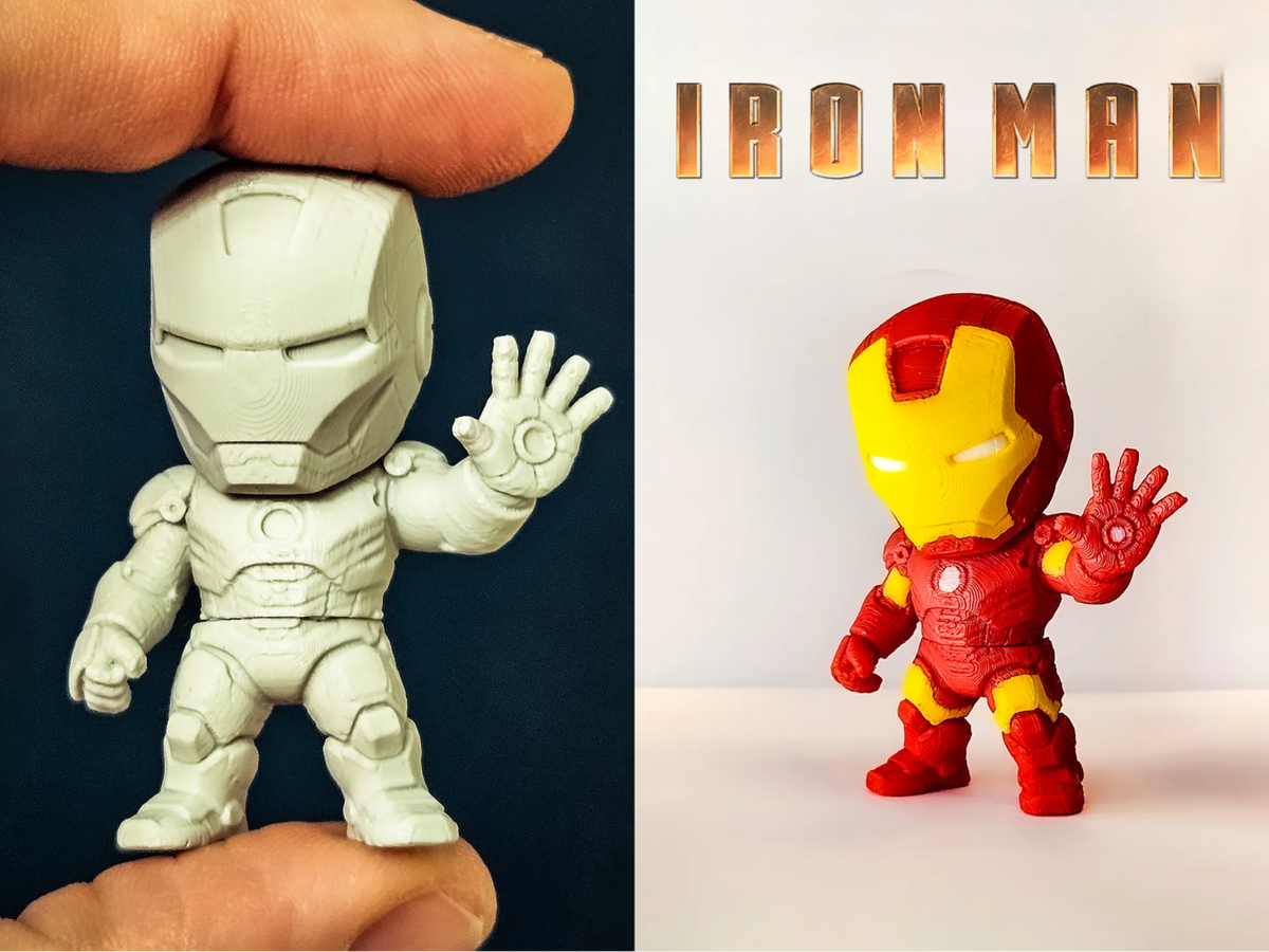 Mini Iron Man flexible - Geek Print