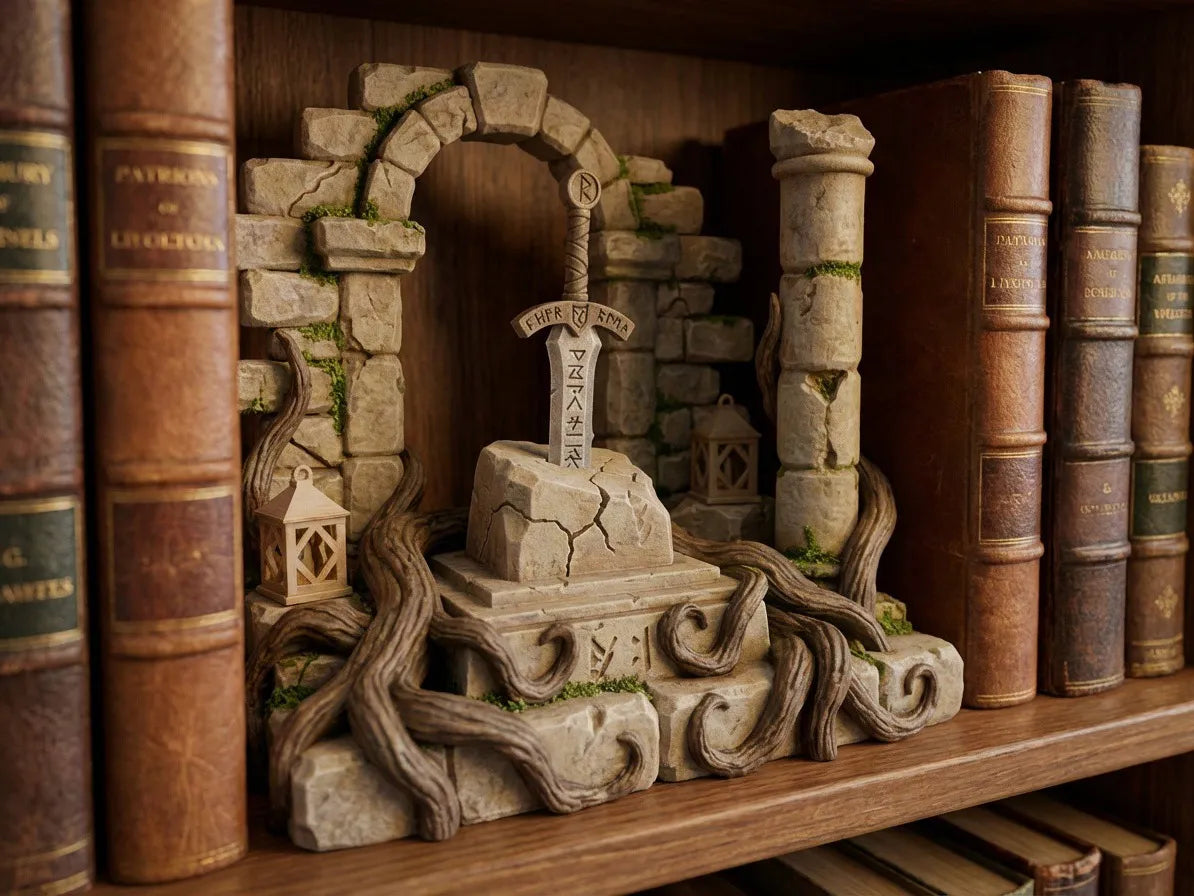 Diorama Excalibur / Insert de Coin Lecture - Maquette Print