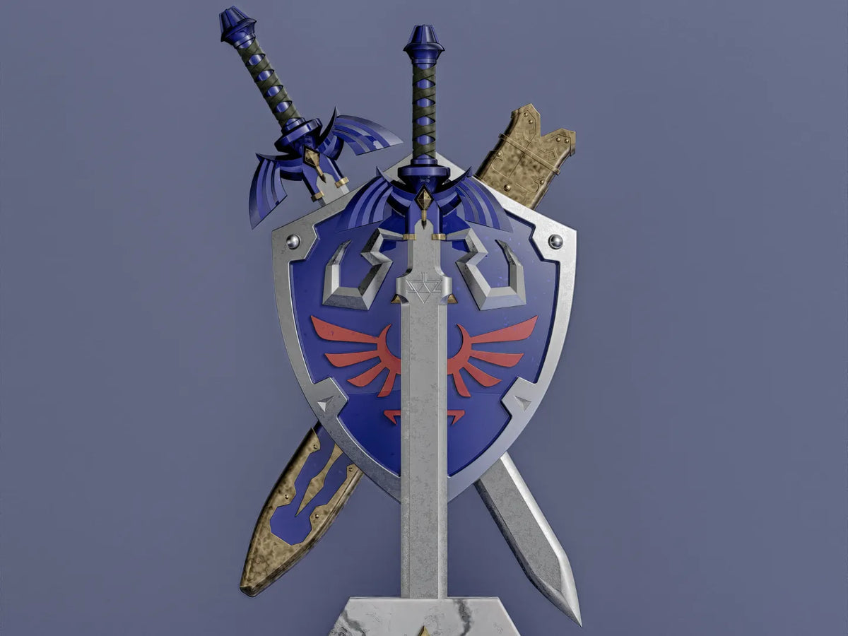 Ensemble complet Épée de Légende + Bouclier - Cosplay Print