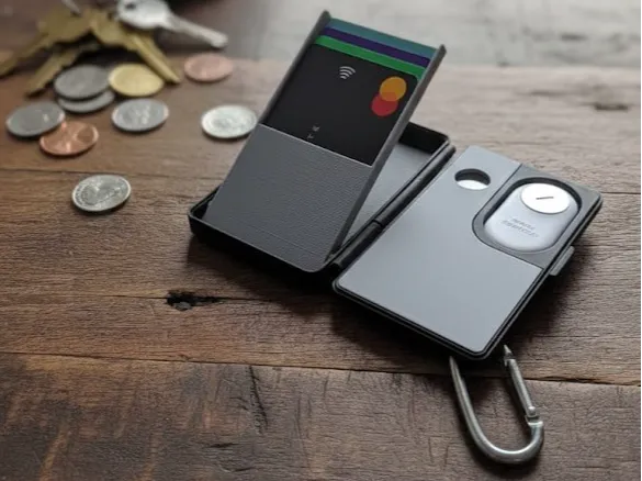 Portefeuille avec SmartTag 2 - Voyage Print