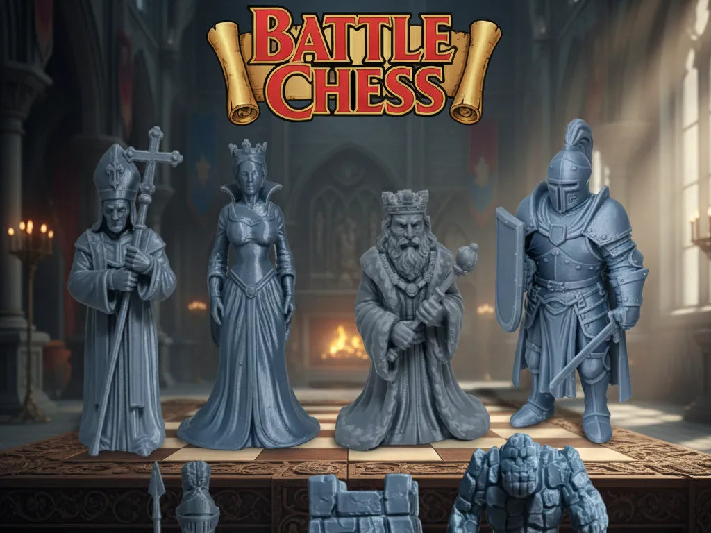 Ensemble Hommage à Battle Chess - Jeux Print