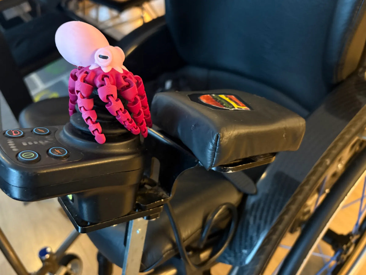 Manette de fauteuil roulant en forme de pieuvre à bras articulés - Mécanique Print