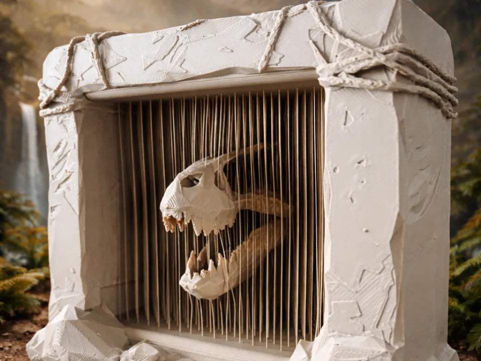 Art en ficelle de T-Rex - Maquette Print