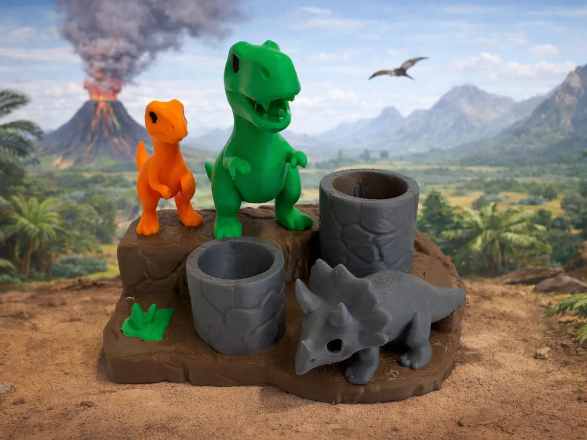 Porte-brosse à dents dinosaure - Maquette Print