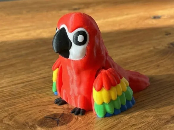 Perroquet Articulé – Oiseau Articulé Imprimé en 3D - Pet Print