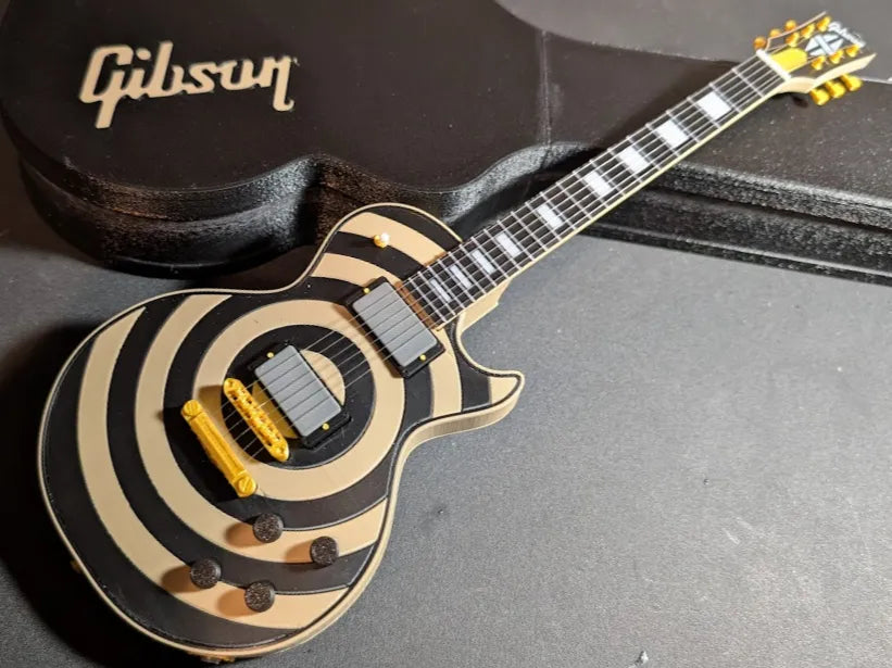 Guitare miniature Les Paul "bullseye" de Zakk Wylde - Music Print