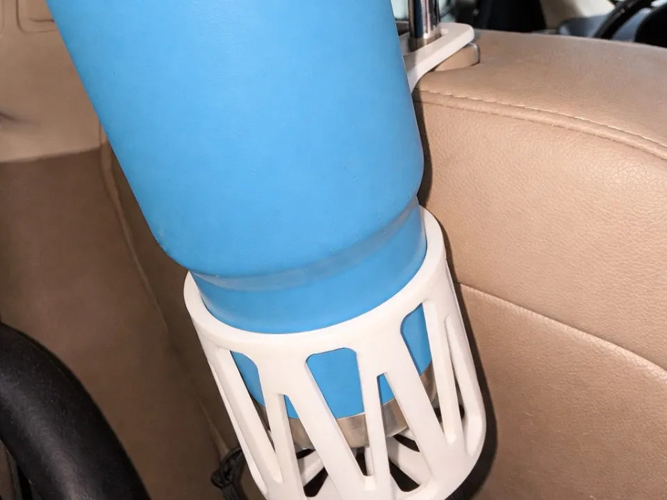 Support de Bouteille et de Thermos pour Appui-tête de Voiture - Road Trip - Voyage Print