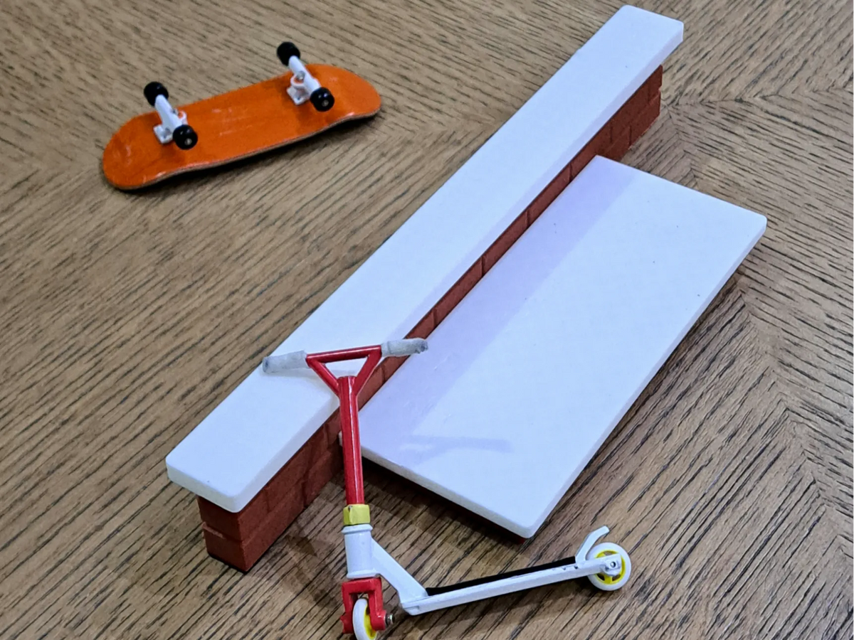 Ledge de fingerboard - Vélo Print