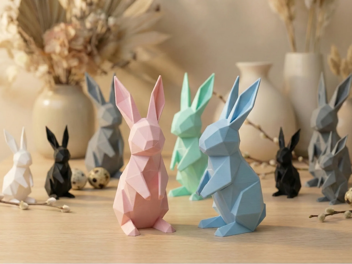 Armée de lapins de Pâques en Origami - Décoration/Cadeau - Figurine Print