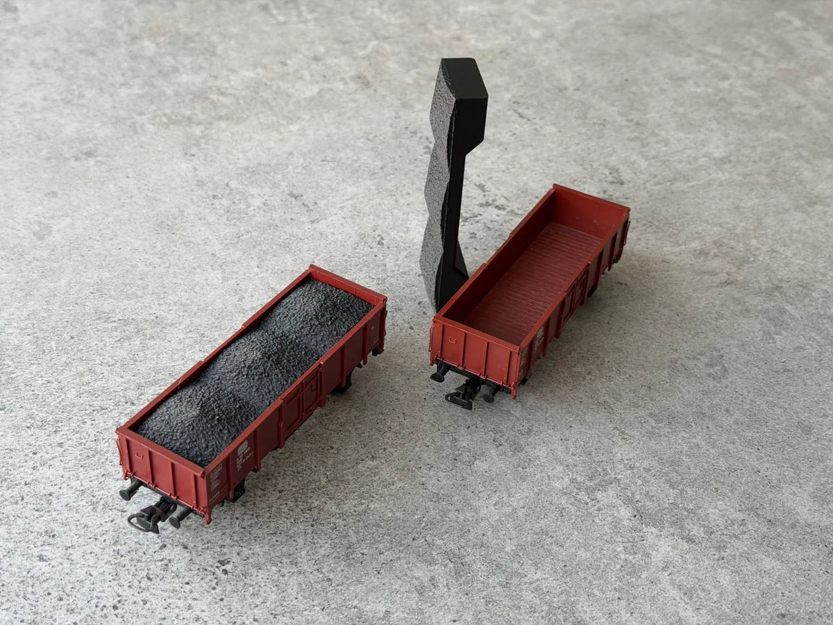Insert de chargement de charbon H0 pour wagons tombereaux ouverts - Maquette Print