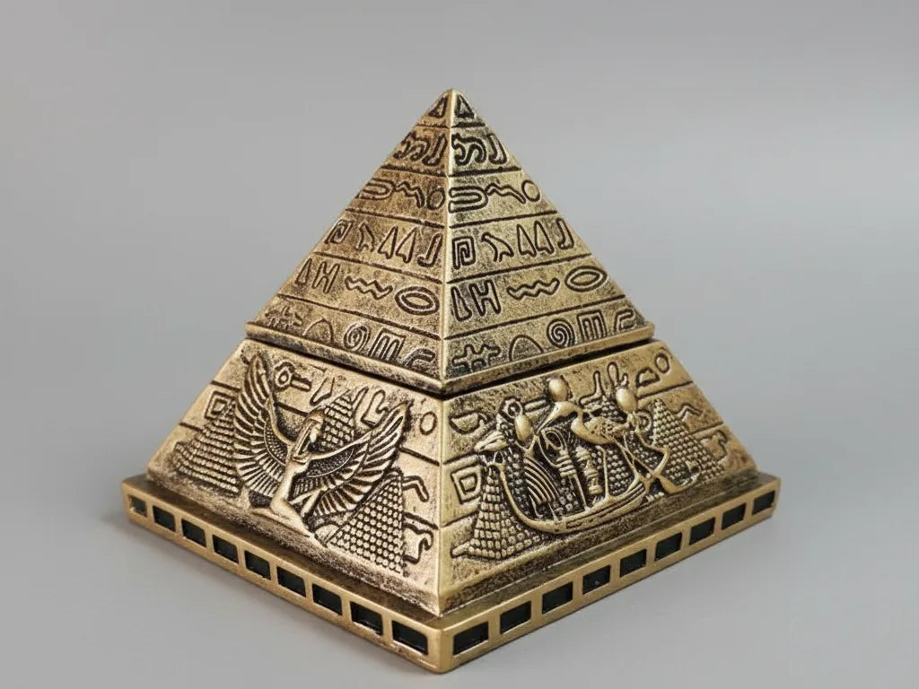 Pyramide égyptienne antique détaillée - Maquette Print
