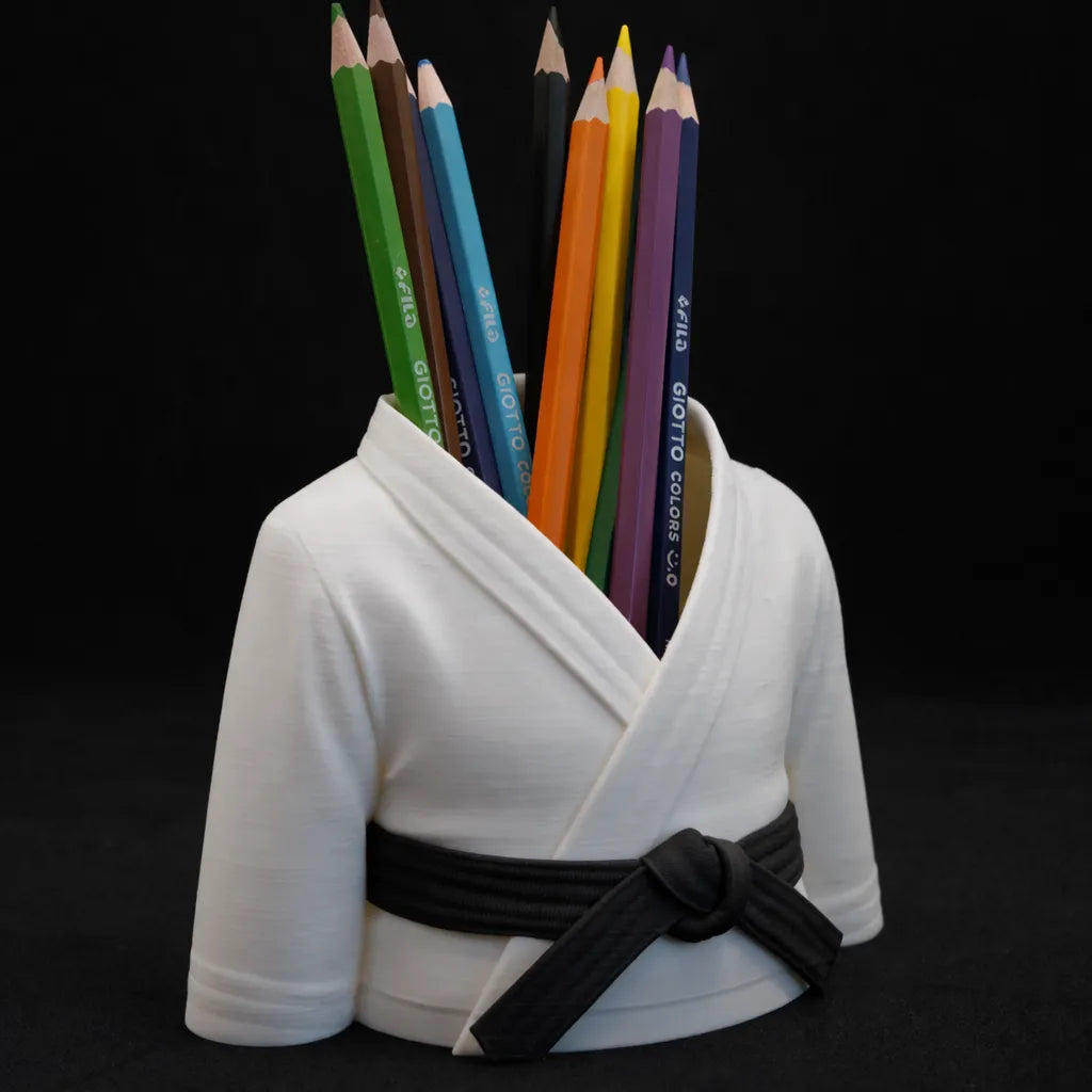 Porte-stylo Ceinture Noire de Karaté - Organisateur de Bureau - Sport Print
