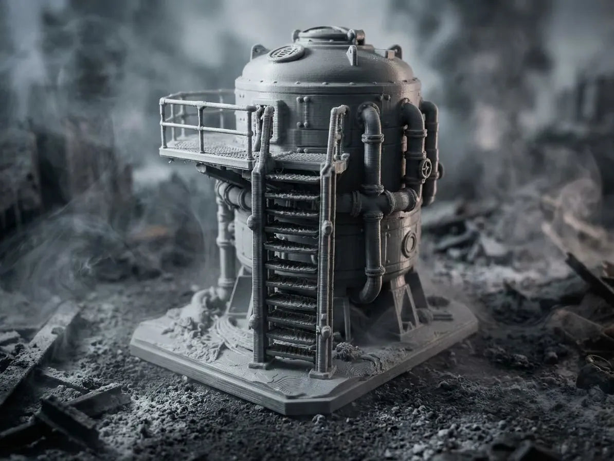 Plateforme de réacteur industriel – Terrain Sci-Fi 32 mm - Maquette Print