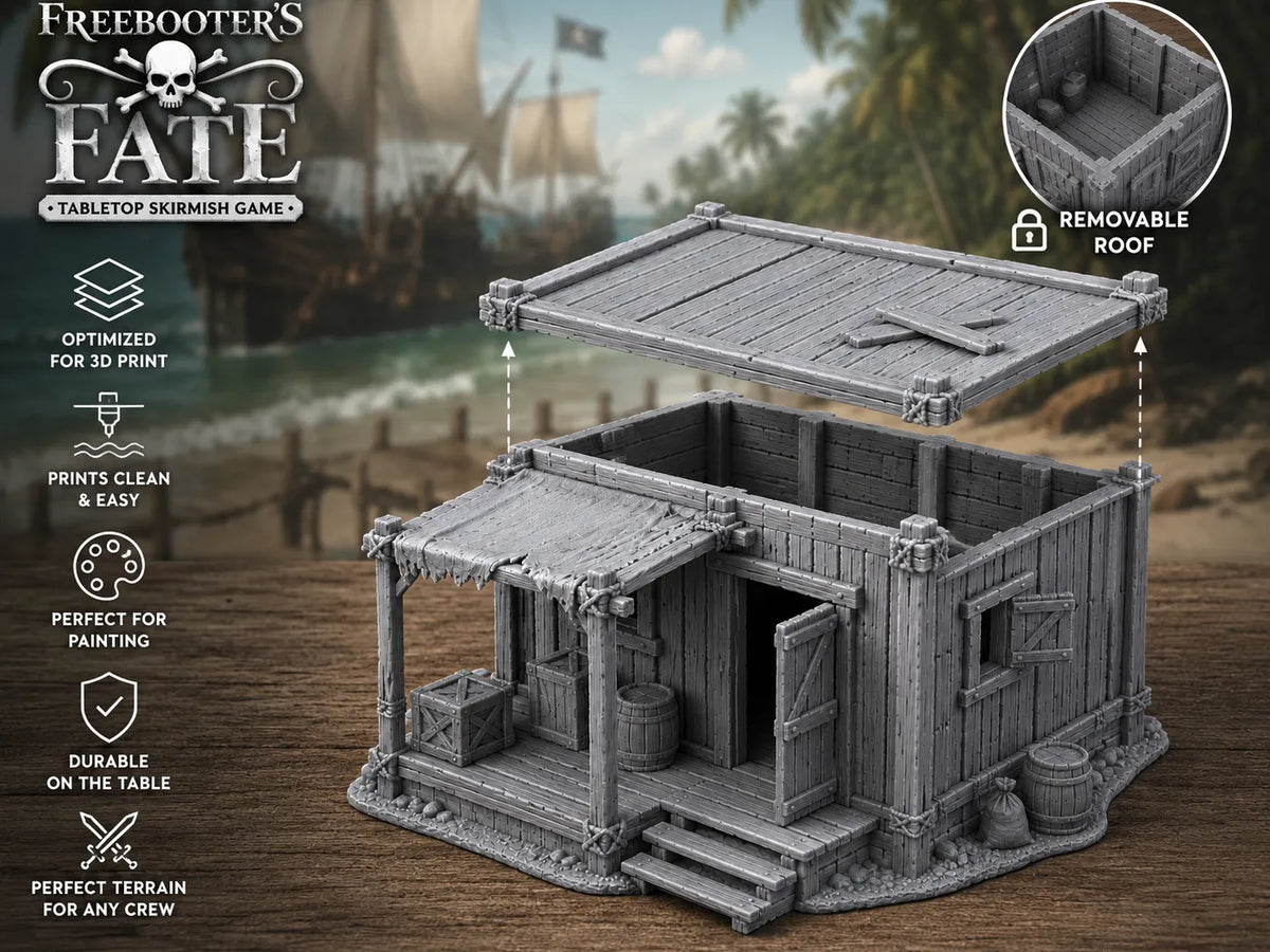 Maison du Port - Toit Amovible - Terrain de Jeu de Table - Jeux Print